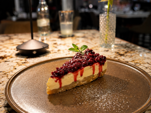 Cheesecake de arándanos